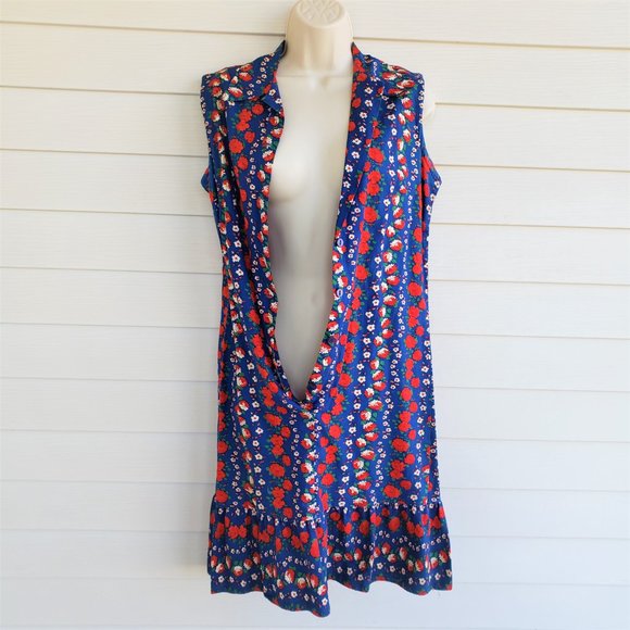 Vintage 60s cotton floral shift dress by Kay Whitner - Picture 6 of 7